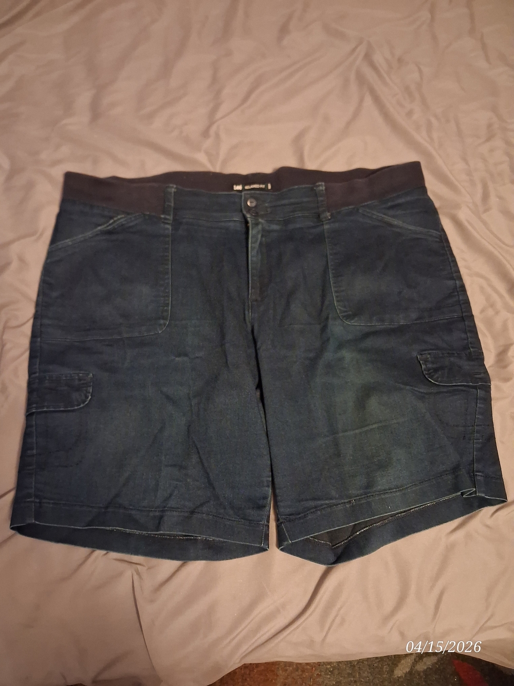 Lee Dark Blue Women’s Cargo Denim Shorts